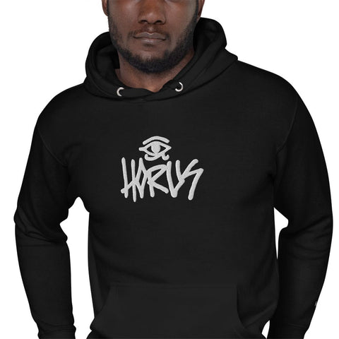 HORUS® SWEAT À CAPUCHE HORUS #TRASH - NOIR