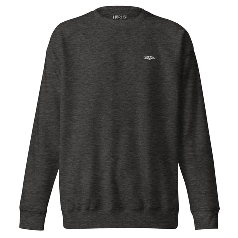 HORUS SWEAT CLASSIQUE - NOIR, BLEU, GRIS Charcoal Heather / S