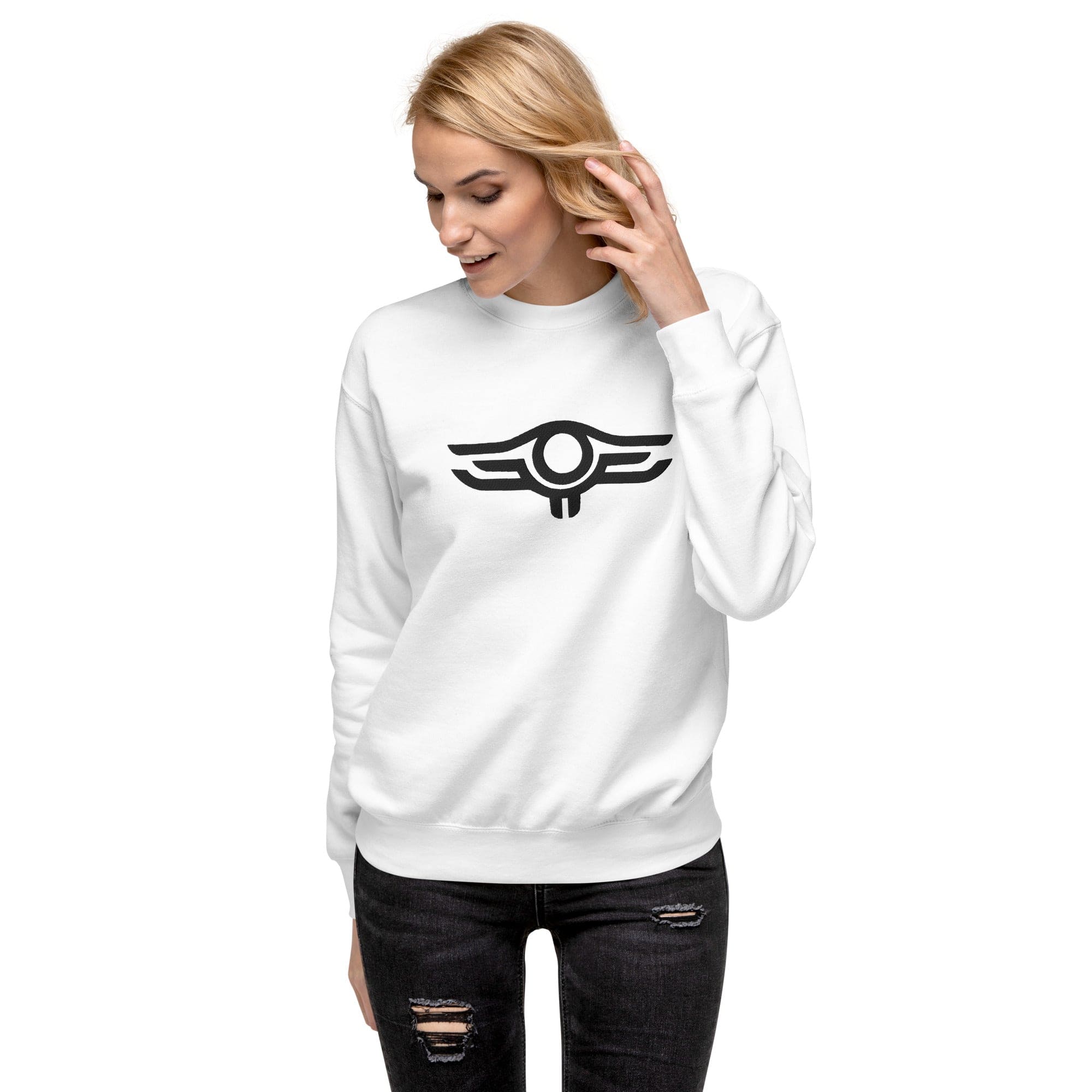 HORUS SWEAT LOGO "HORUS" - BLANC